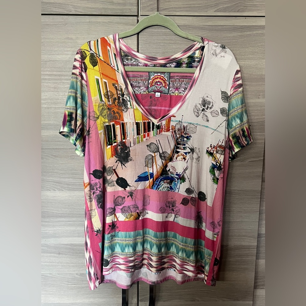 Johnny Was Bamboo Blend Summer Shirt
